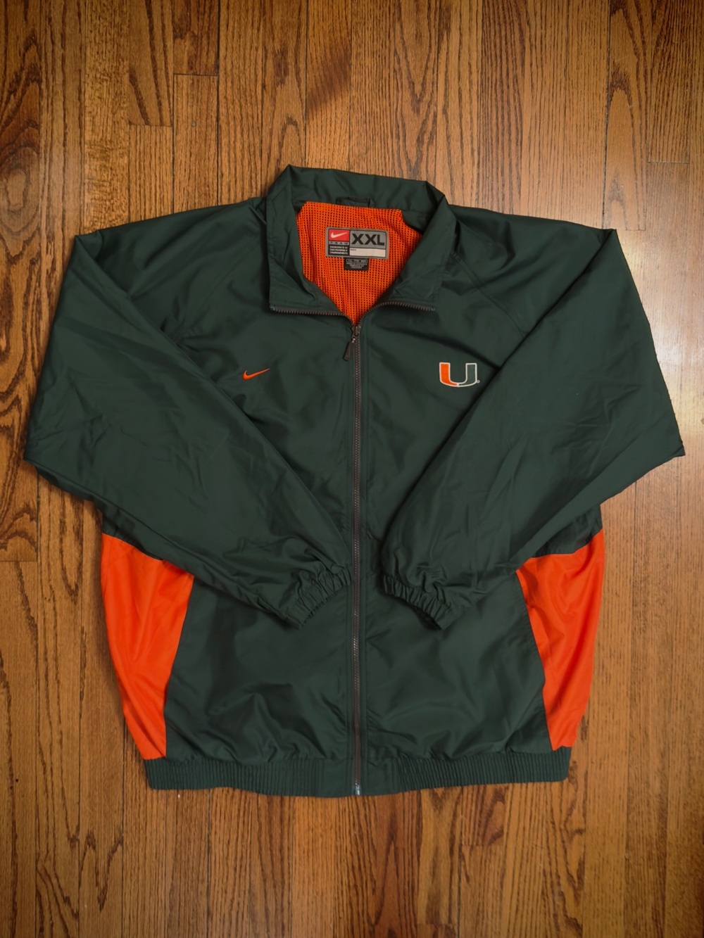 Vintage Team Nike Miami Hurricanes Football Sideline Jacket
